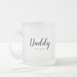 Taza De Cristal Esmerilado Nuevo papa establecido