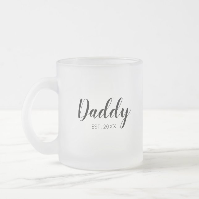 Taza De Cristal Esmerilado Nuevo papa establecido (Izquierda)