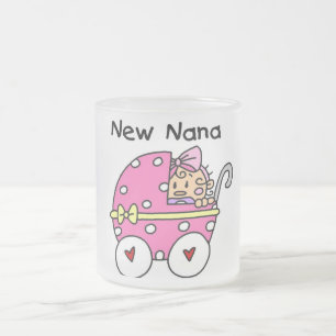Taza De Cristal Esmerilado Nuevos camisetas y regalos de Nana de la niña