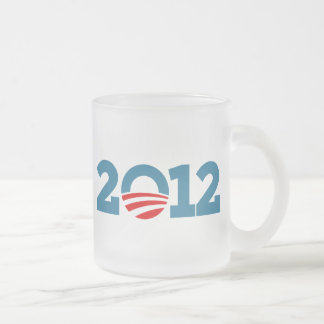 Taza De Cristal Esmerilado Obama 2012