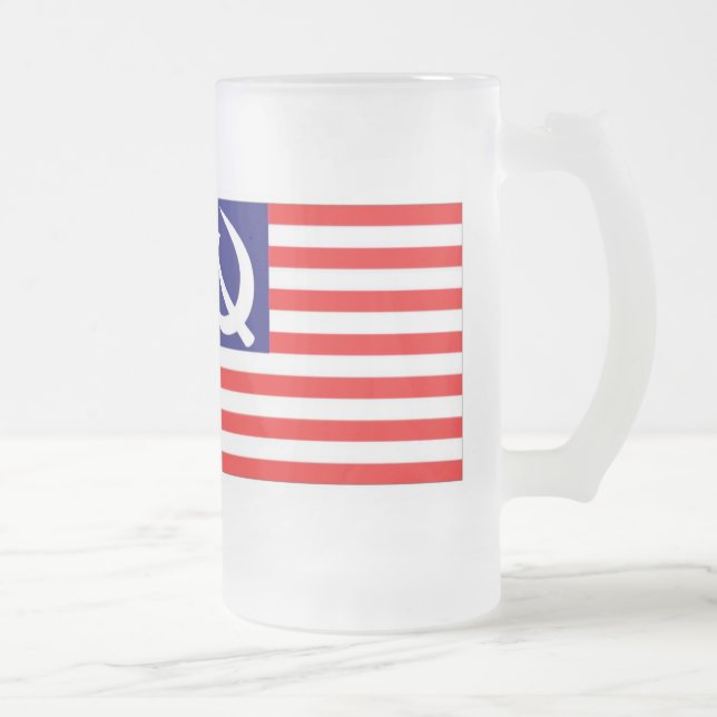Taza De Cristal Esmerilado Obama-Biden2008 escarchado (Derecha)