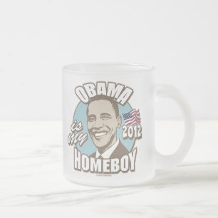 Taza De Cristal Esmerilado Obama es mi engranaje del Homeboy 2012
