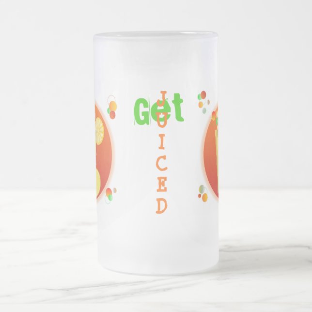 Taza De Cristal Esmerilado Obtén helado de cóctel (Centro)