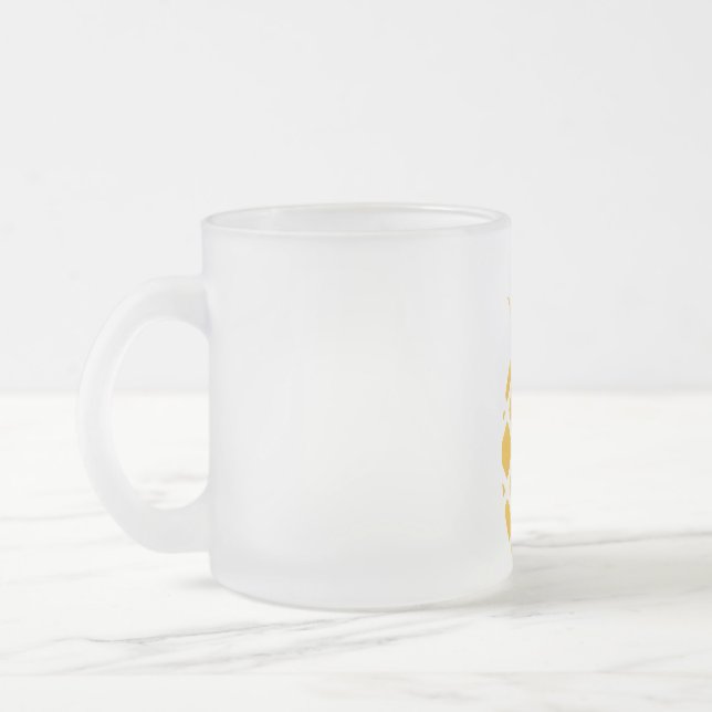 Taza De Cristal Esmerilado Ocasiones clásicas durables de piña amarilla (Izquierda)