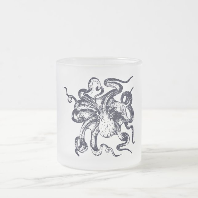 Taza De Cristal Esmerilado Octopus (Centro)