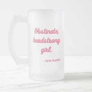 Taza De Cristal Esmerilado Oferta de Orgullo y Prejuicio II - Estilo Cuto
