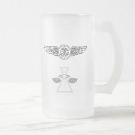 Taza De Cristal Esmerilado Oficial de la Armada Escudo con tripulación y IFGA