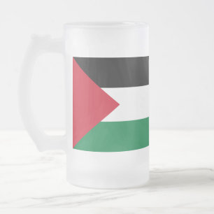 Taza De Cristal Esmerilado oficialmente bandera del Estado de Palestina