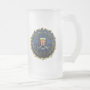 Taza De Cristal Esmerilado Oficina Federal de Investigación