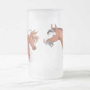 Taza De Cristal Esmerilado Ofrecimiento del día de fiesta