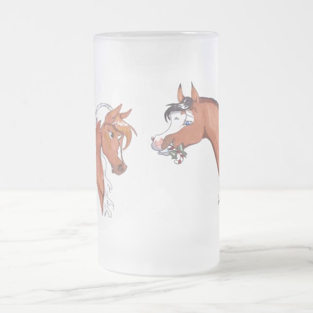 Taza De Cristal Esmerilado Ofrecimiento del día de fiesta (Centro)