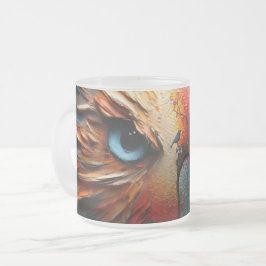 Taza De Cristal Esmerilado 👁️ 🎨 ☕ Ojo de la Mug del observador