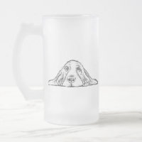 ojos de perrito simple blanco negro