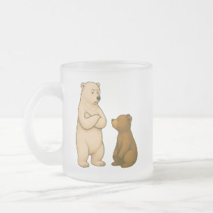 Taza De Cristal Esmerilado Ojos pequeños, grandes sueños