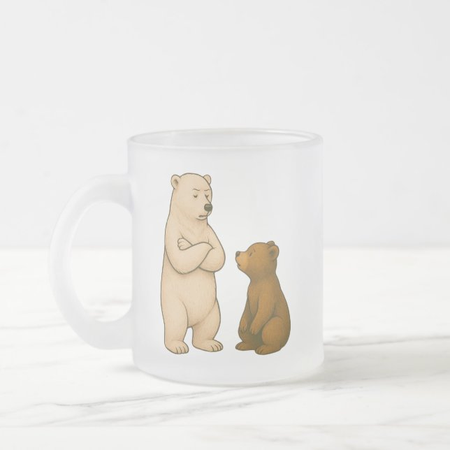 Taza De Cristal Esmerilado Ojos pequeños, grandes sueños (Izquierda)