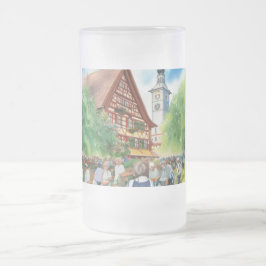 Taza De Cristal Esmerilado Oktoberfest