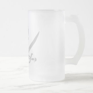 Taza De Cristal Esmerilado Ølkrus, grå