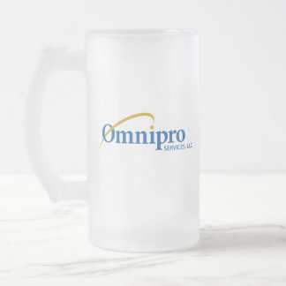 Taza De Cristal Esmerilado Omnipro Services Frost Glass Mug