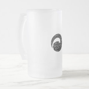 Taza De Cristal Esmerilado Ondas agitadas