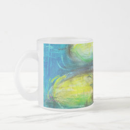 Taza De Cristal Esmerilado Ondes de calme fleuries