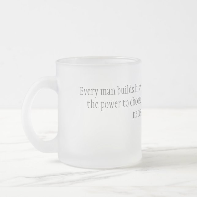 Taza De Cristal Esmerilado Opción (Izquierda)