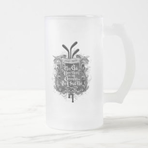 Taza De Cristal Esmerilado Oración de hockey