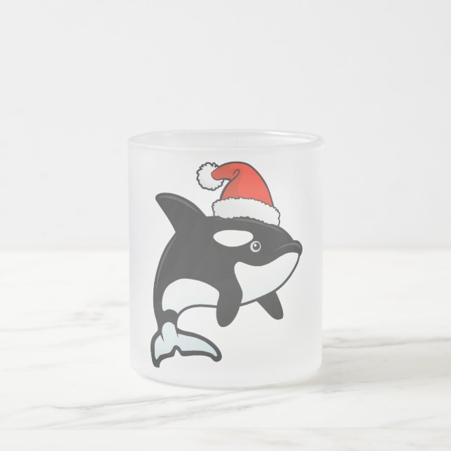 Taza De Cristal Esmerilado Orca Santa (Centro)