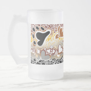 Taza De Cristal Esmerilado Orgullo de Oso Garabato