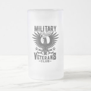 Taza De Cristal Esmerilado Orgullo militar