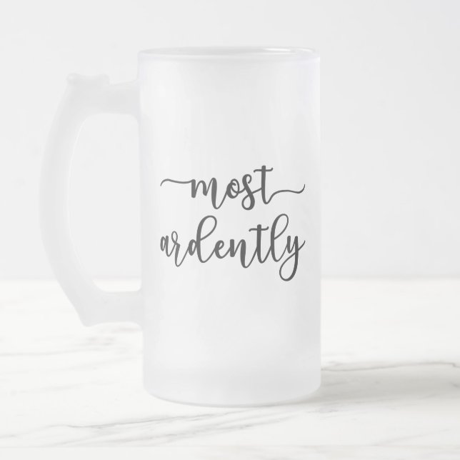 Taza De Cristal Esmerilado Orgullo Y Prejuicio Sr. Darcy - Más Acertadamente (Izquierda)
