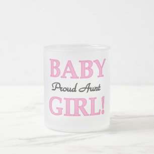 Taza De Cristal Esmerilado Orgullosa tía Nena: camisetas y regalos