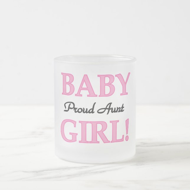 Taza De Cristal Esmerilado Orgullosa tía Nena: camisetas y regalos (Centro)