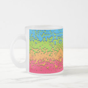 Taza De Cristal Esmerilado Orgulloso Panromántico Retro Groovy Burbujeante Tr