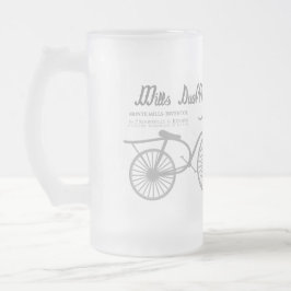 Taza De Cristal Esmerilado Original de DuoWheeler Co. de los molinos