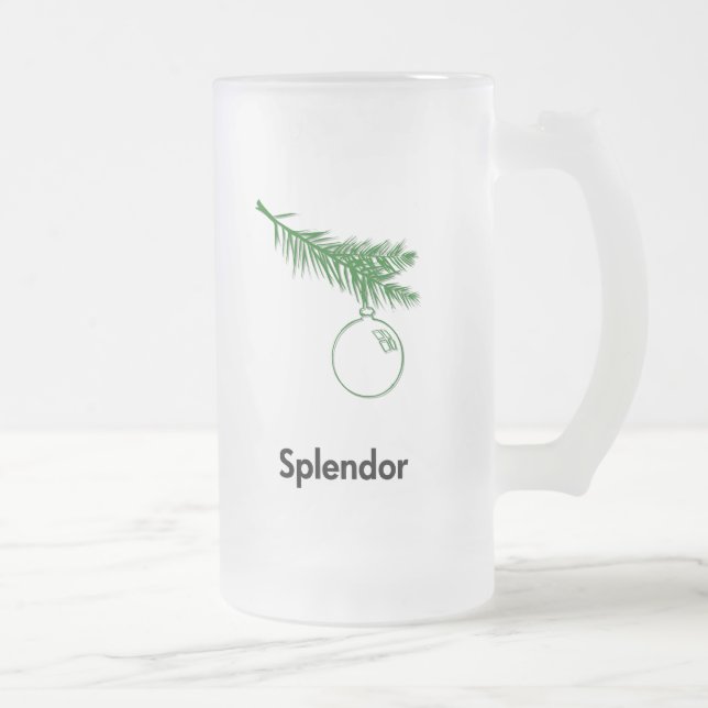 Taza De Cristal Esmerilado Ornament Splendor (Derecha)