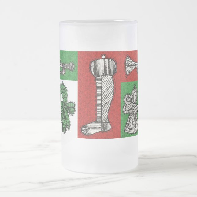 Taza De Cristal Esmerilado Ornamentos de época (Centro)