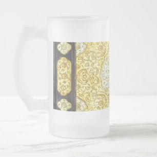 Taza De Cristal Esmerilado Oro sagrado de otoño