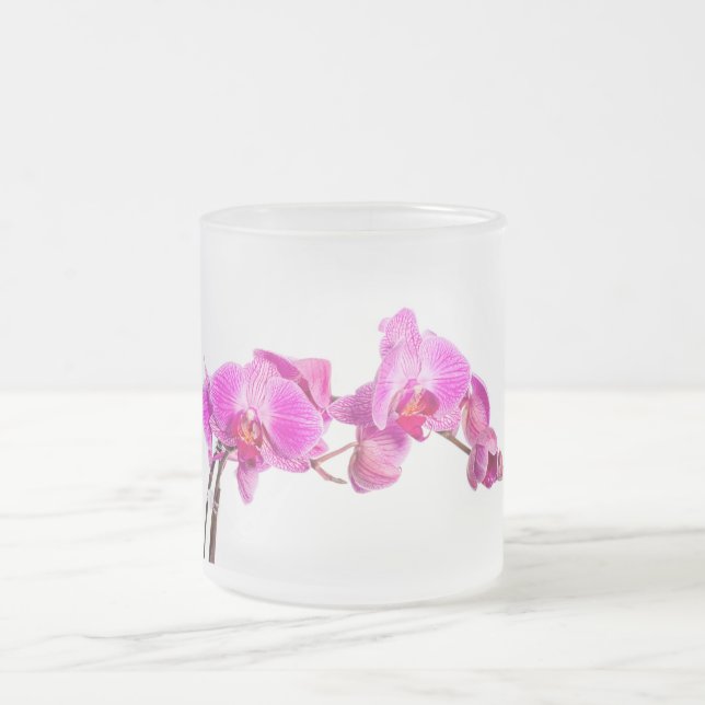 Taza De Cristal Esmerilado Orquídea (Centro)