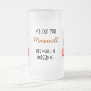 Taza De Cristal Esmerilado Oso Polar Cerveza Irradiable Stein