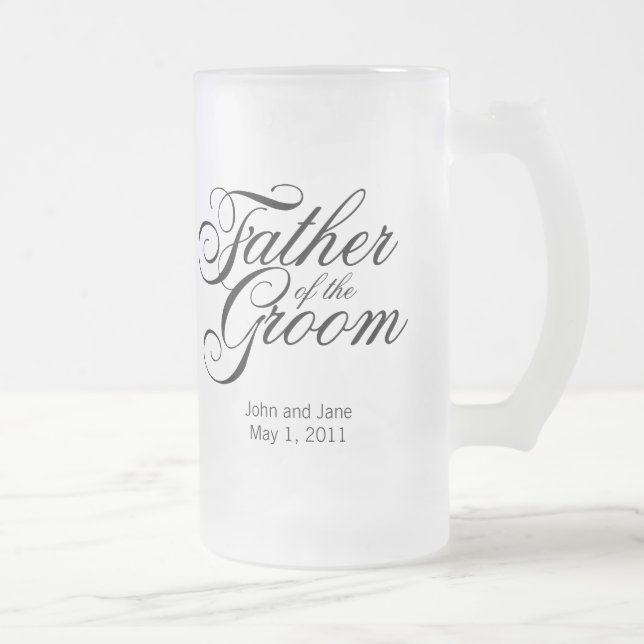 Taza De Cristal Esmerilado Padre de la bruja (Derecha)