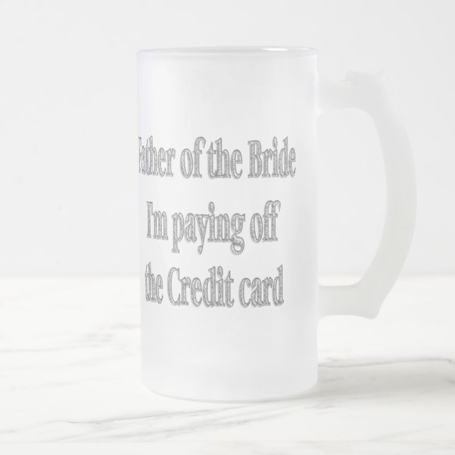 Taza De Cristal Esmerilado Padre de la cerveza de cristal Stein del regalo de (Derecha)