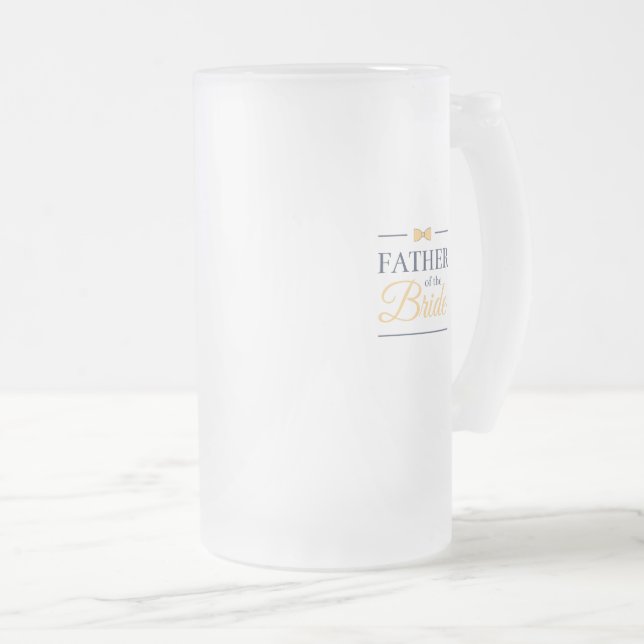 Taza De Cristal Esmerilado Padre de la novia (Anverso derecho)
