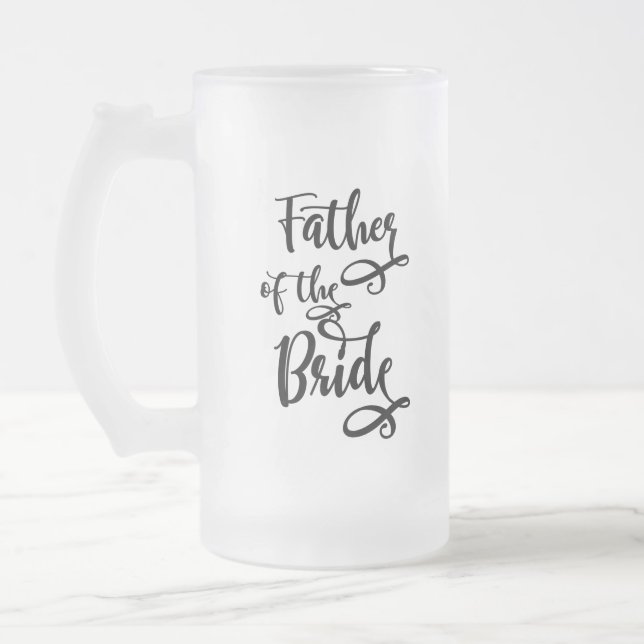 Taza De Cristal Esmerilado Padre de la novia (Izquierda)