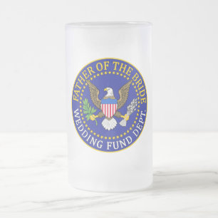 Taza De Cristal Esmerilado Padre de la novia