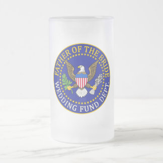 Taza De Cristal Esmerilado Padre de la novia