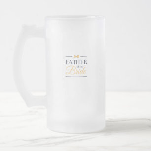Taza De Cristal Esmerilado Padre de la novia
