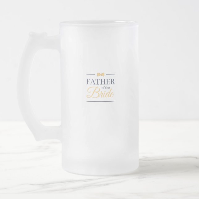 Taza De Cristal Esmerilado Padre de la novia (Izquierda)