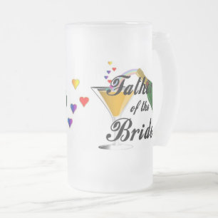 Taza De Cristal Esmerilado Padre de la novia  