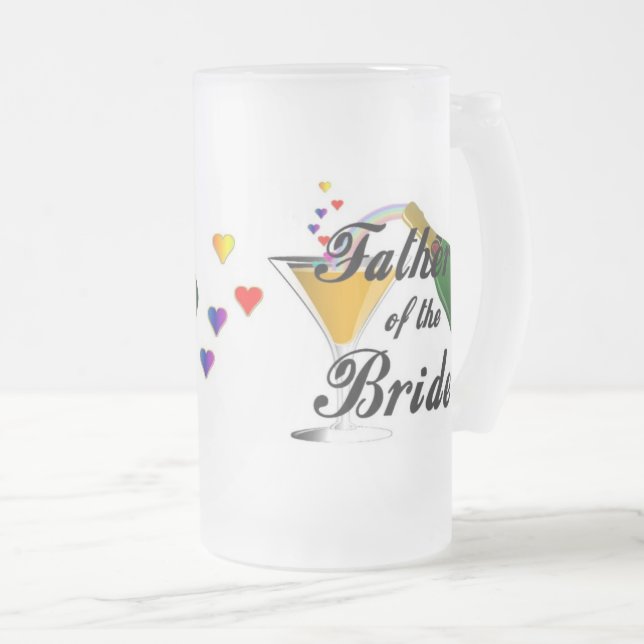Taza De Cristal Esmerilado Padre de la novia   (Anverso derecho)