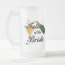 Taza De Cristal Esmerilado Padre de la novia  
